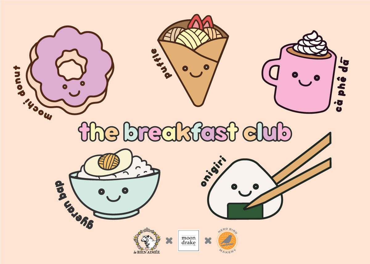 The Breakfast Club - enamel pin + stickers sheet
